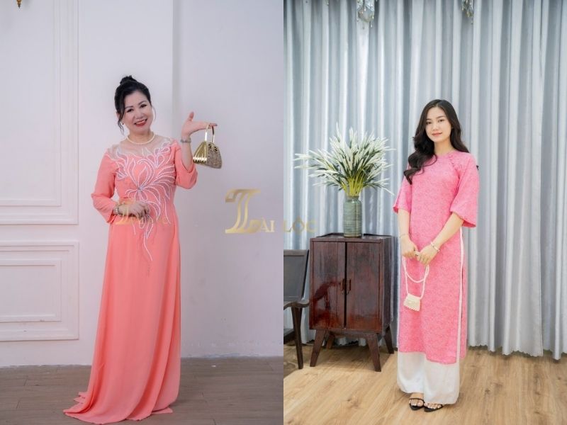 Áo dài trung niên truyền thống Áo dài trung niên truyền thống