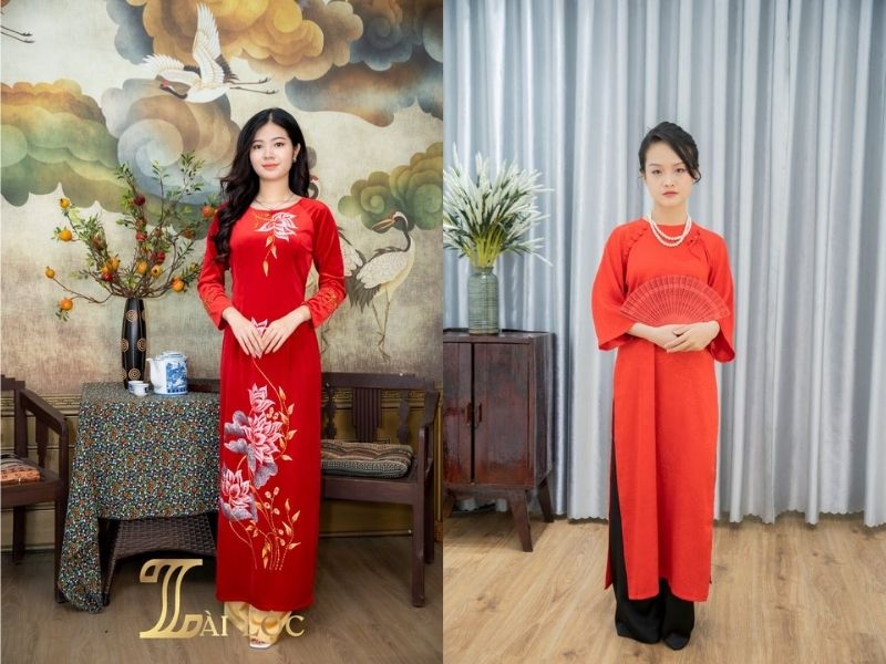 Áo dài cách tân trung niên Áo dài cách tân trung niên