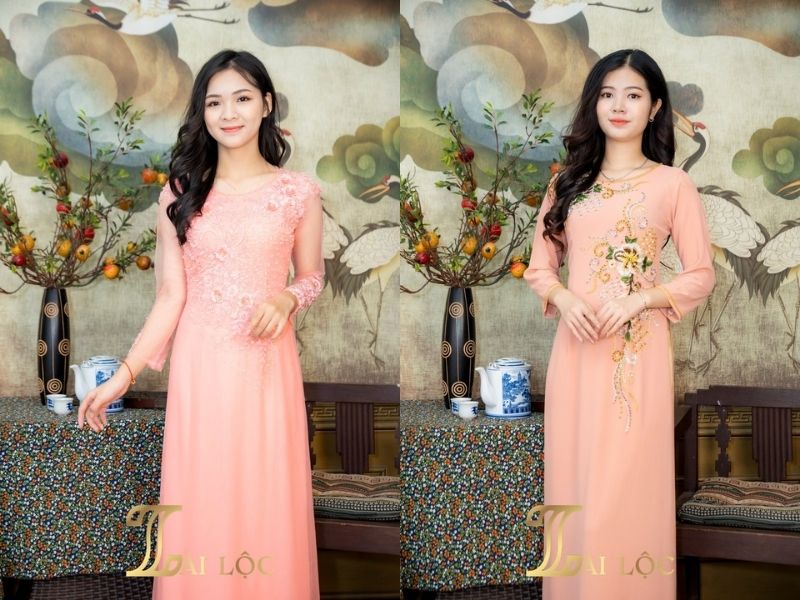 Áo dài dạ hội trung niên Áo dài dạ hội trung niên